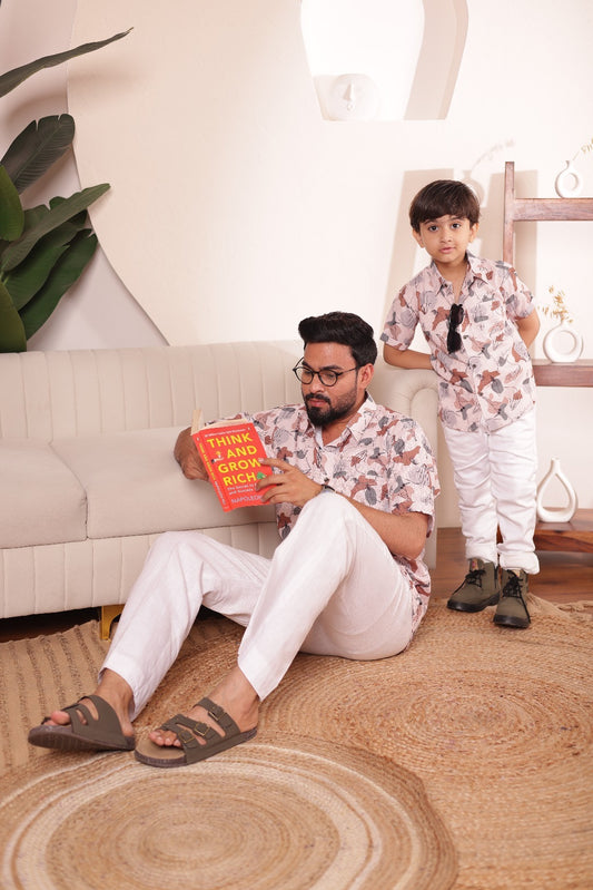 Print shirt for Father & son  combos