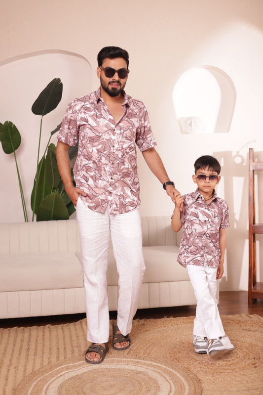 Print shirt for Father & son  combos