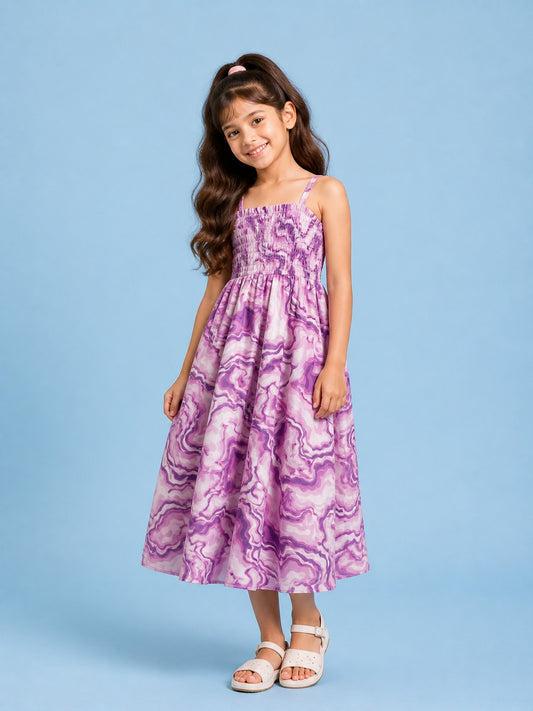 twist and tradition print girl dress