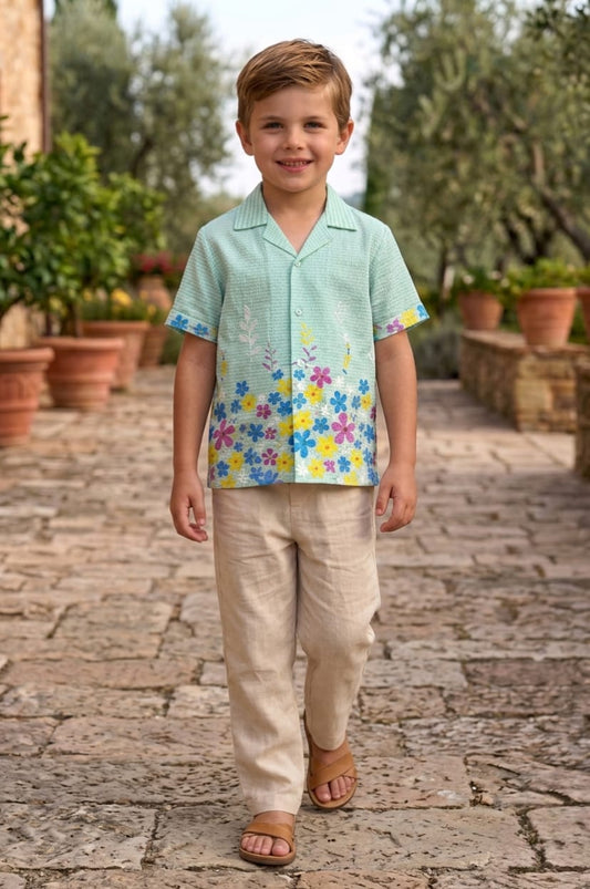 Sky Blossom Boys Shirt