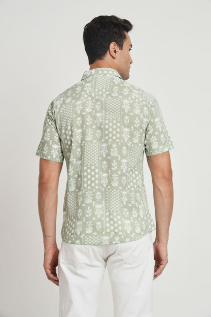 Printed Cotton Casual Shirt For Men