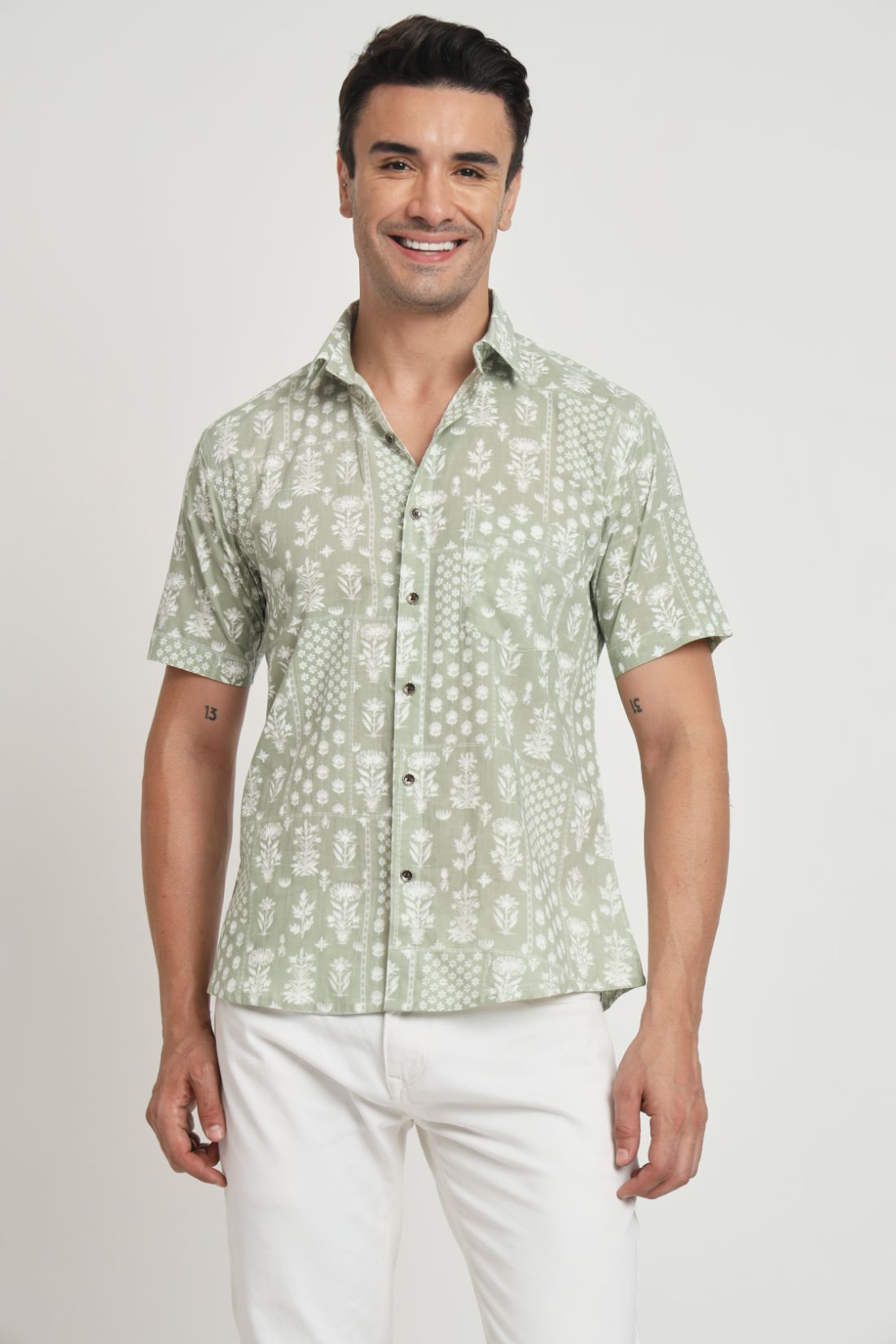 Printed Cotton Casual Shirt For Men