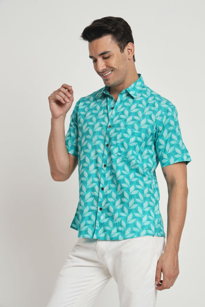 Printed Cotton Casual Shirt For Men