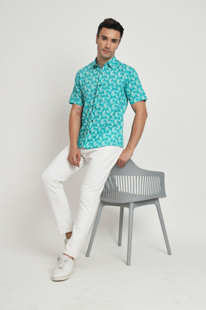 Printed Cotton Casual Shirt For Men