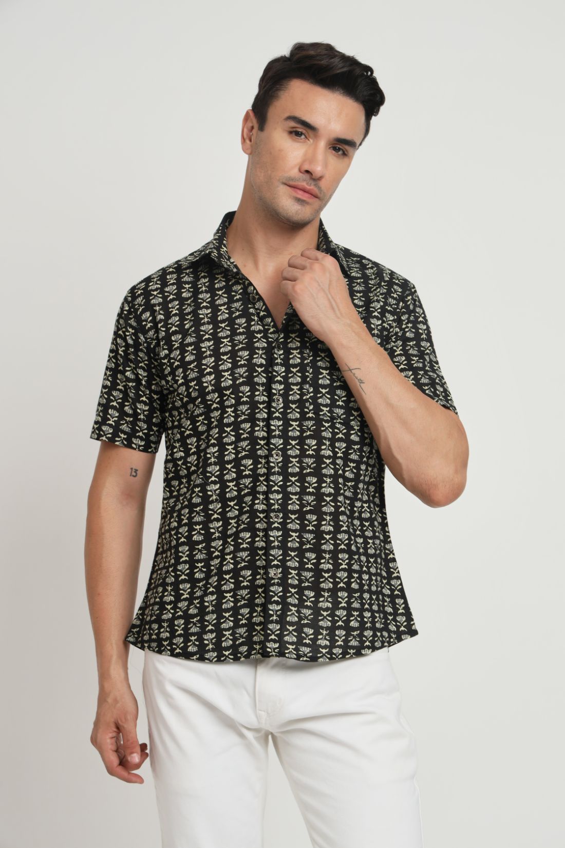 Printed Cotton Casual Shirt For Men
