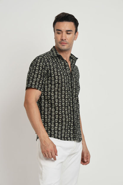 Printed Cotton Casual Shirt For Men