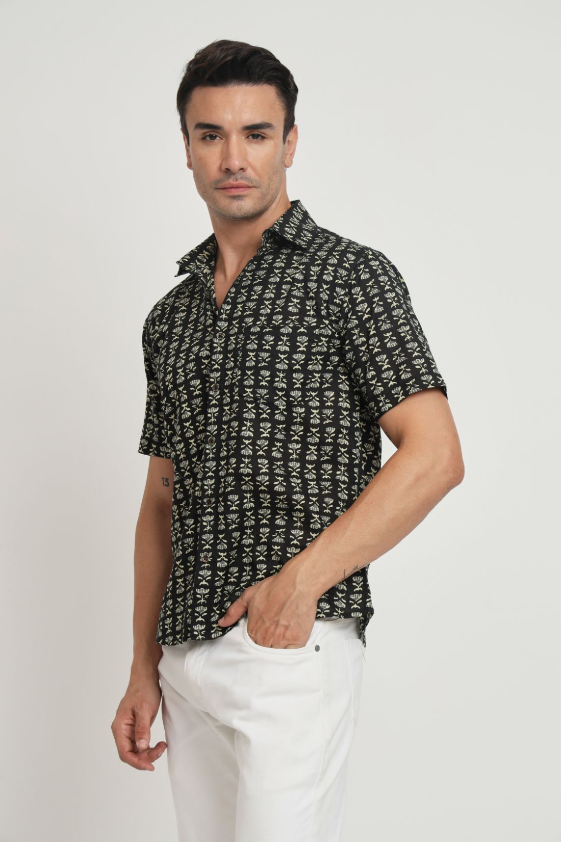 Printed Cotton Casual Shirt For Men