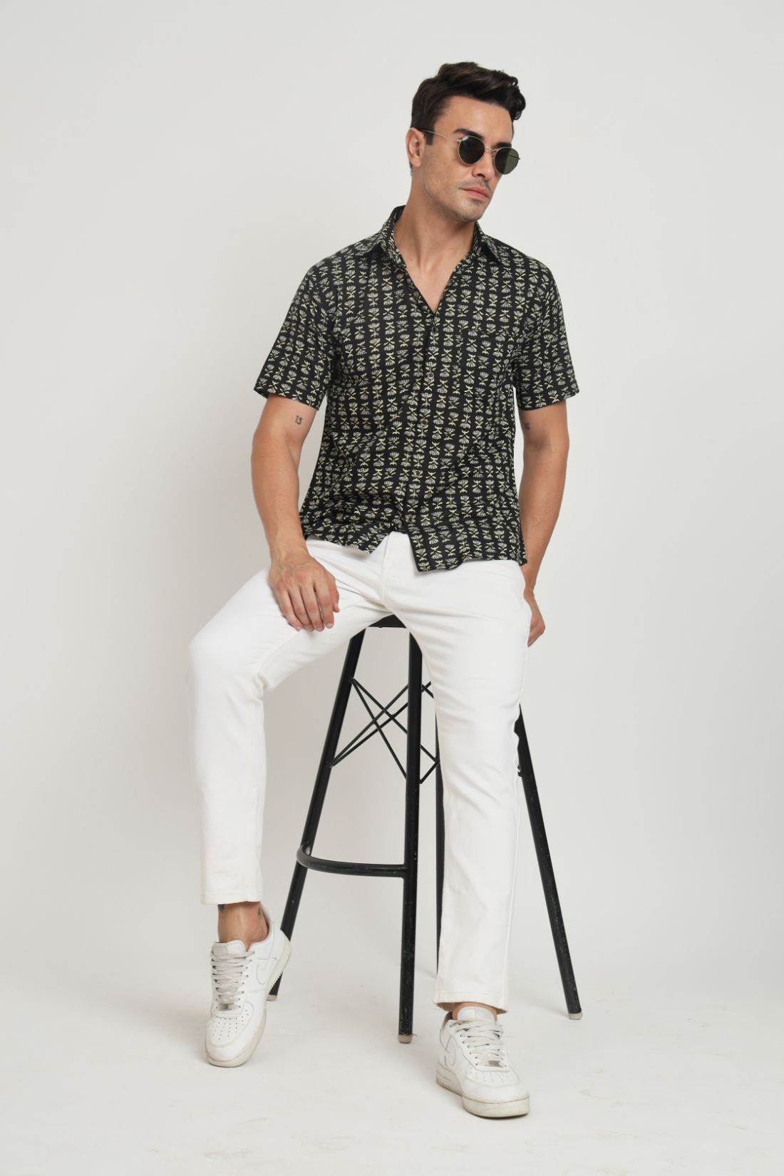 Printed Cotton Casual Shirt For Men
