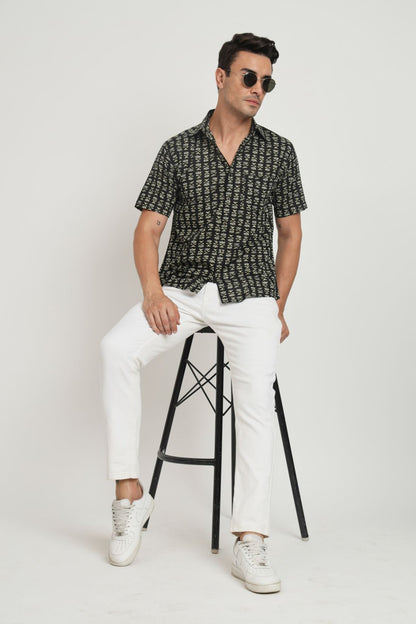 Printed Cotton Casual Shirt For Men
