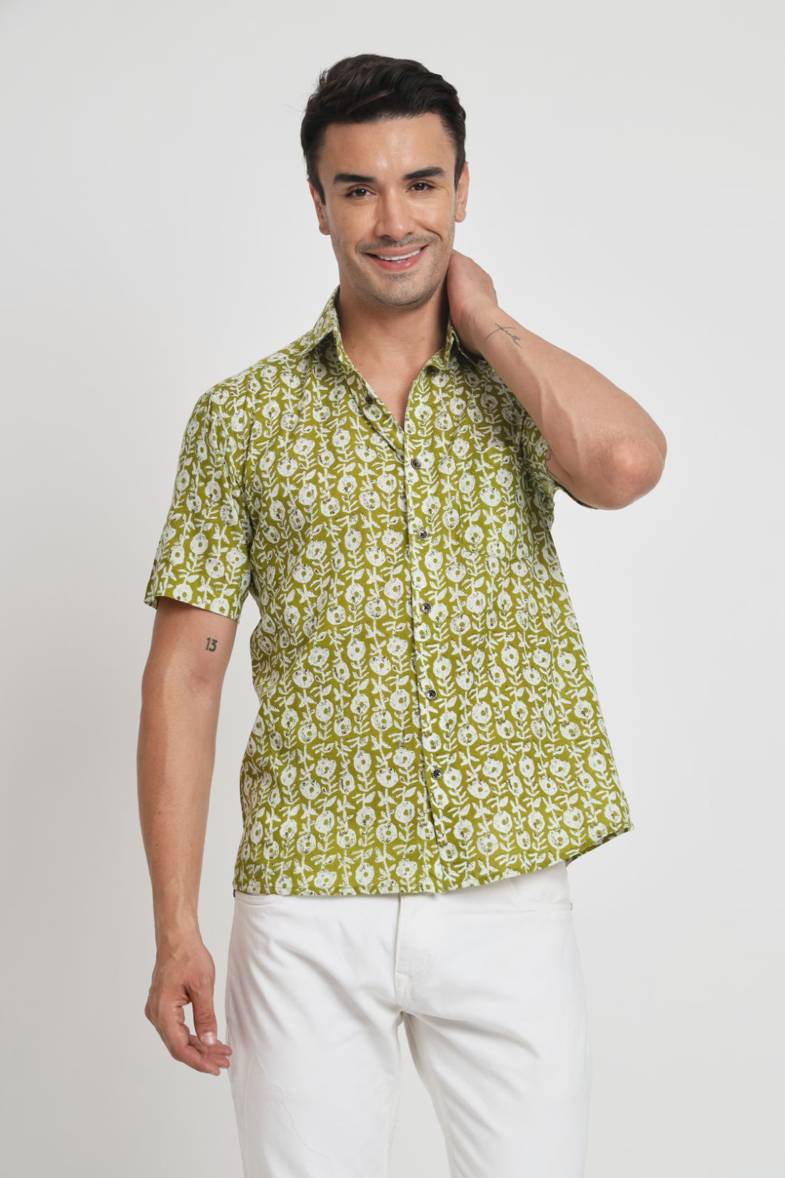Printed Cotton Casual Shirt For Men