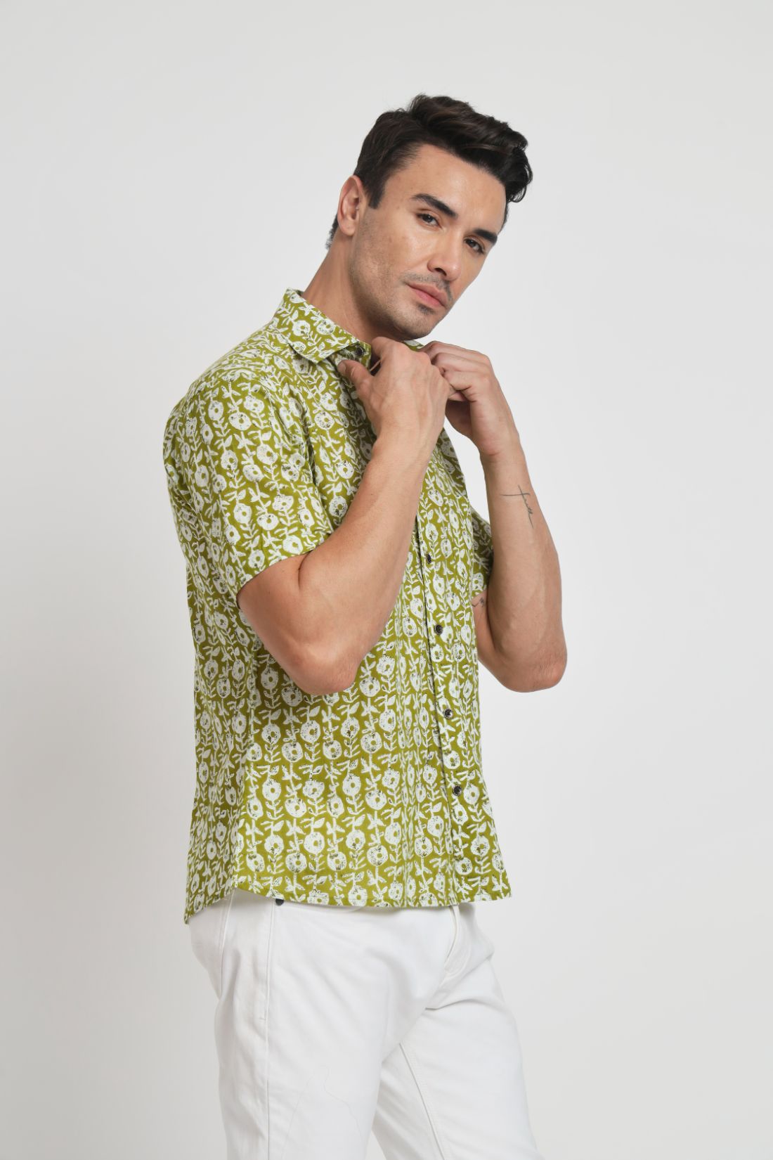 Printed Cotton Casual Shirt For Men