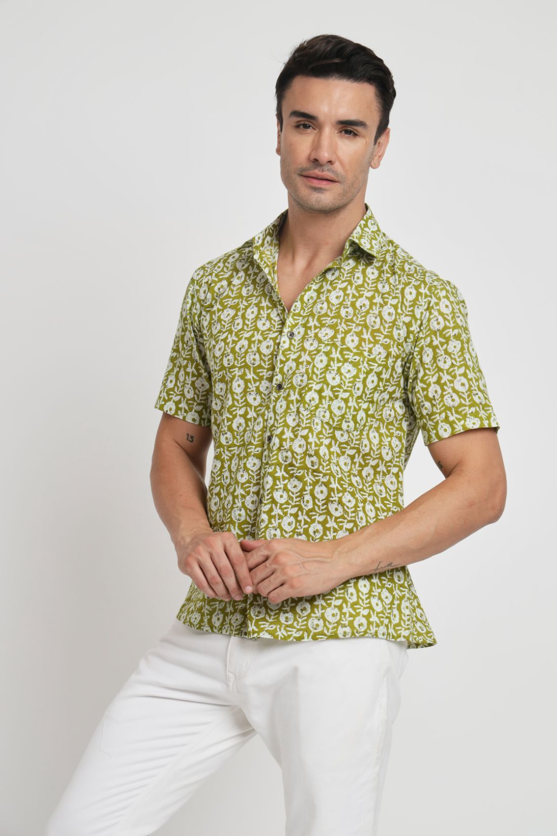 Printed Cotton Casual Shirt For Men