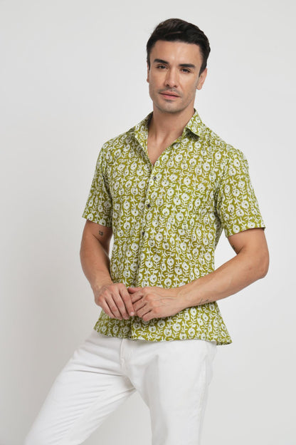 Printed Cotton Casual Shirt For Men