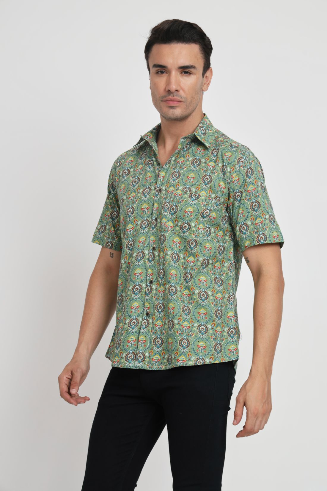 Printed Cotton Casual Shirt For Men