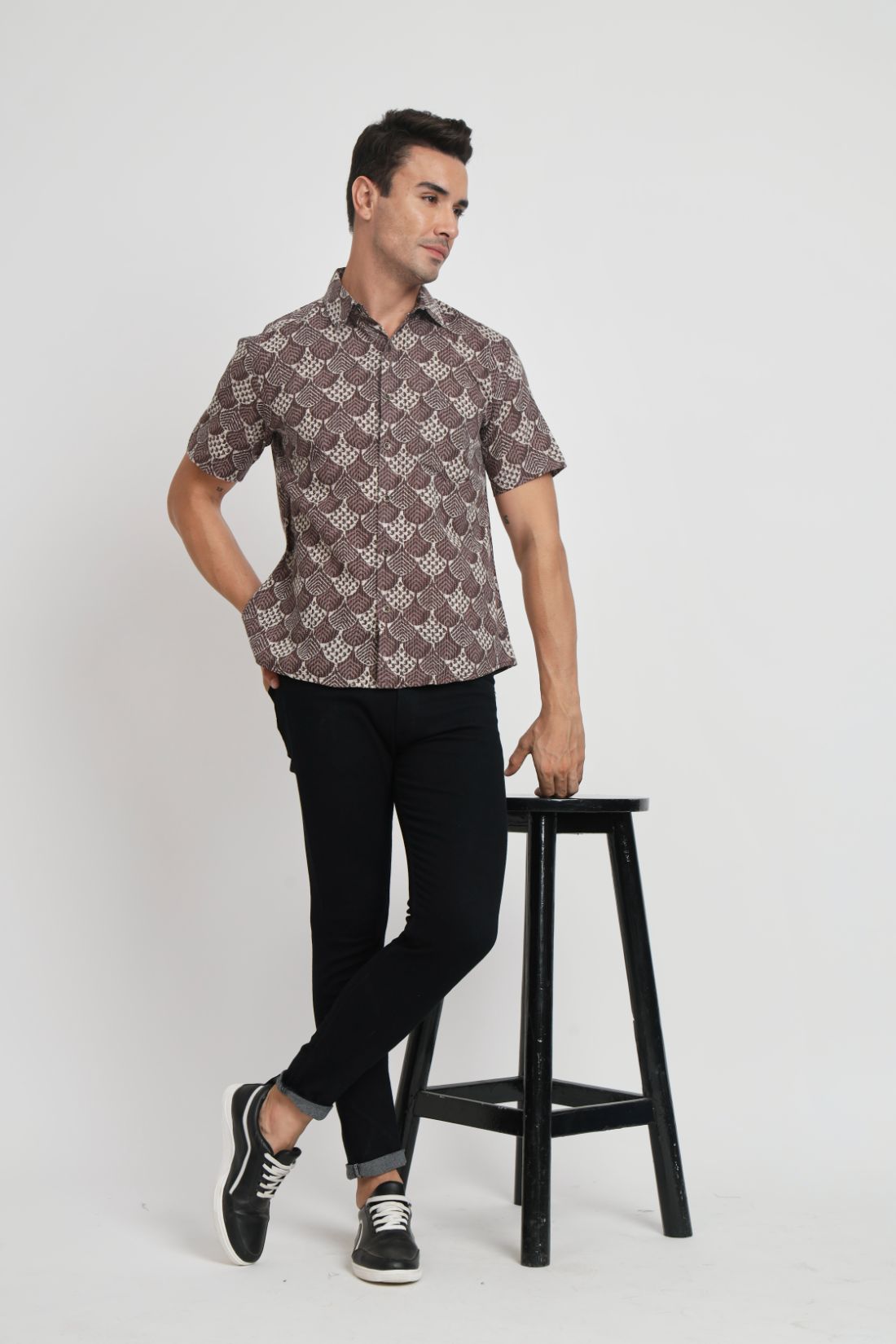 Printed Cotton Casual Shirt For Men