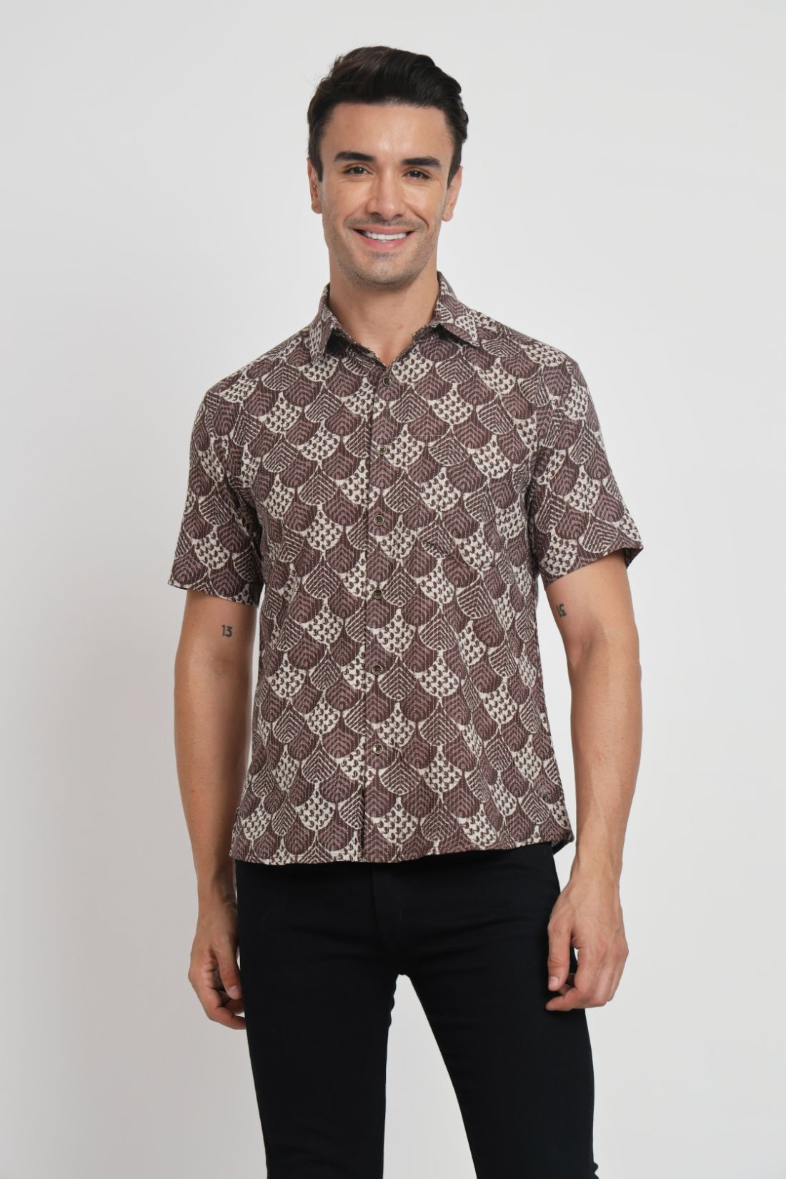 Printed Cotton Casual Shirt For Men