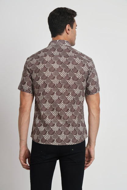 Printed Cotton Casual Shirt For Men