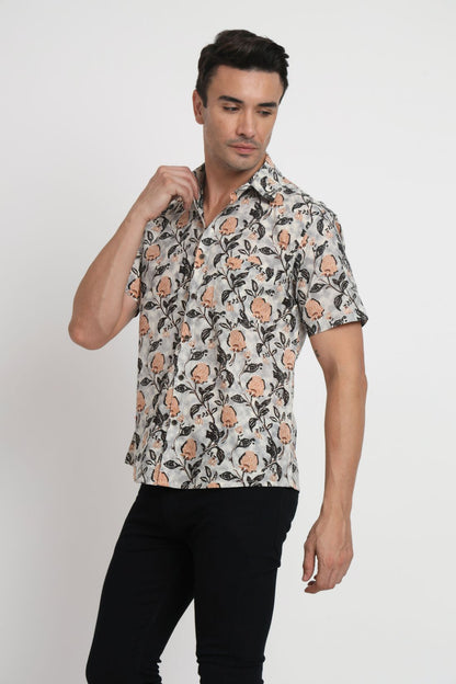 Printed Cotton Casual Shirt For Men