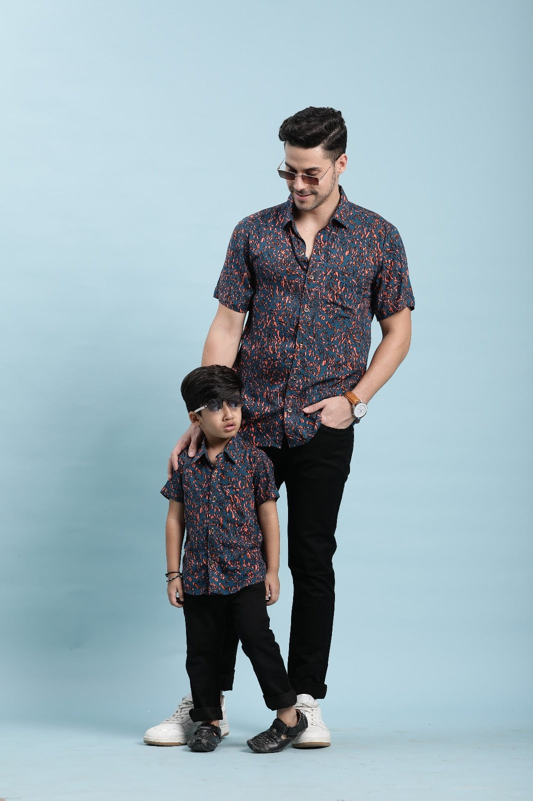 T Shirt Father And Son Matching Button Up Shirts Summer Sunshine, Matching Shirts For Dad And T Shirt Father And Son Matching Button Up Shirts Summer Sunshine, Matching Shirts For Dad And