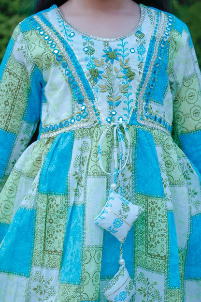 Sharara, kurta and Duptta set
