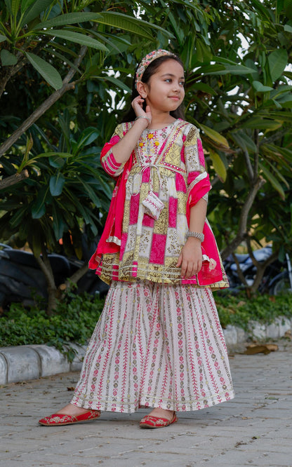 Sharara, kurta and Duptta set