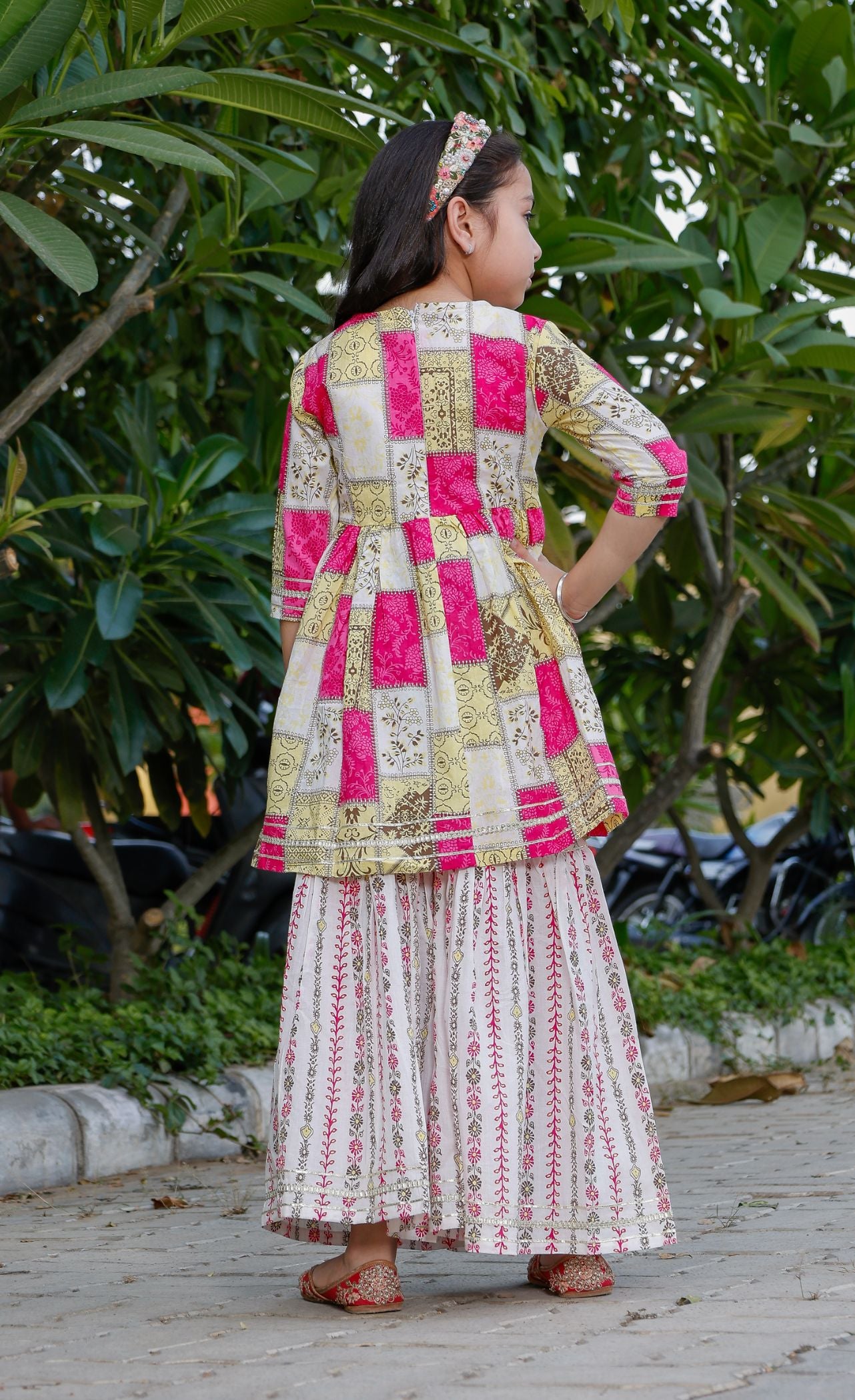 Sharara, kurta and Duptta set