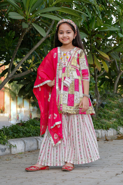 Sharara, kurta and Duptta set