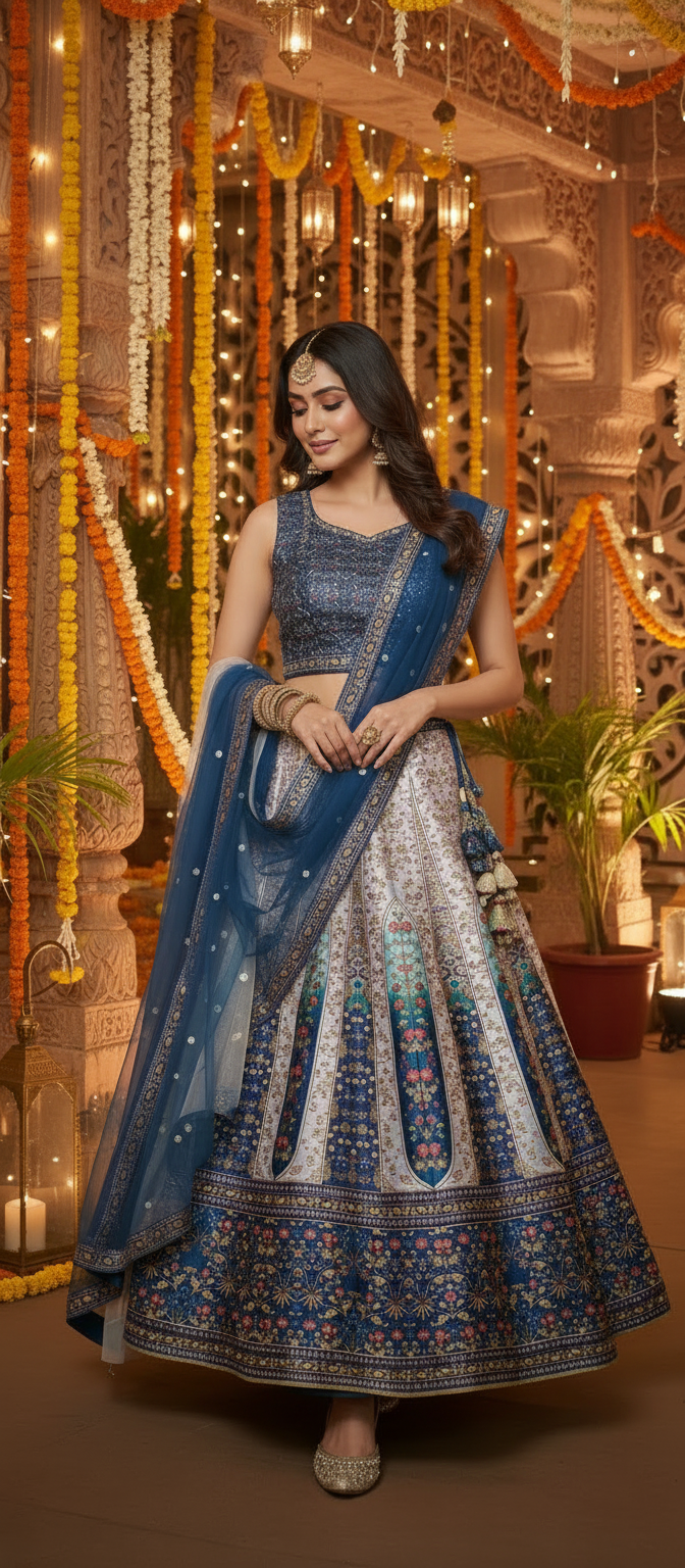 Floral Festive Lehenga Set