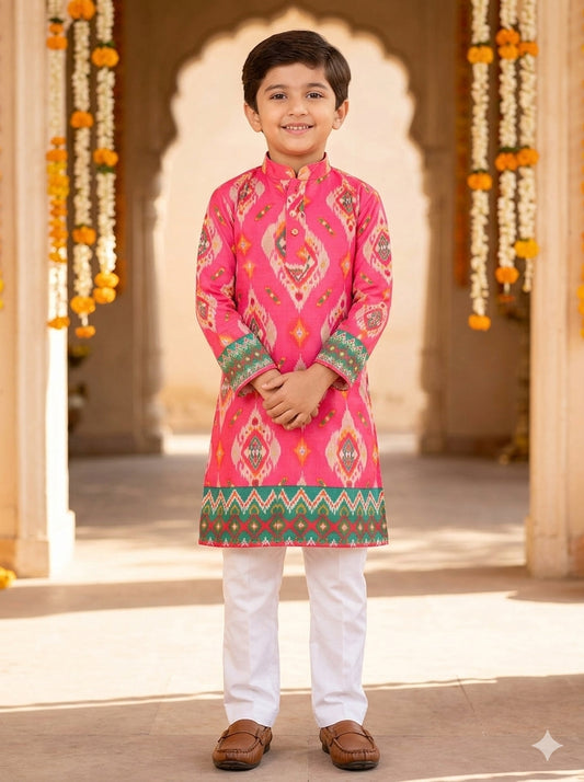 The Magenta Magic Boy  Kurta Pajama Set