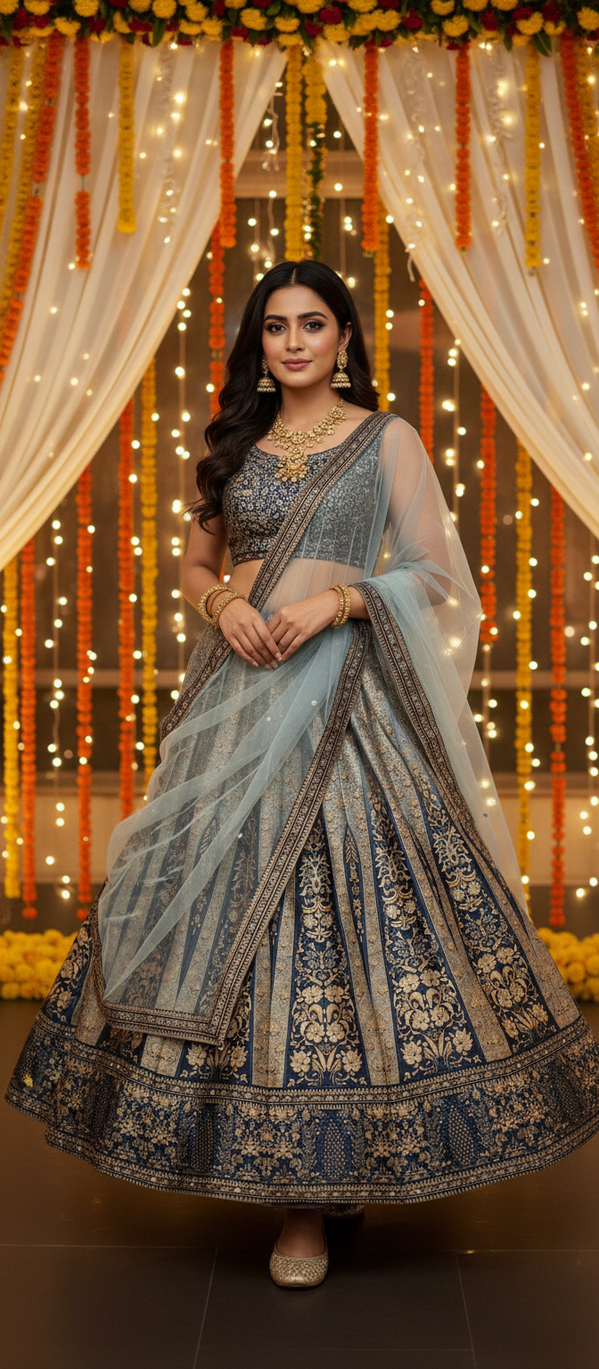 Floral Festive Lehenga Set