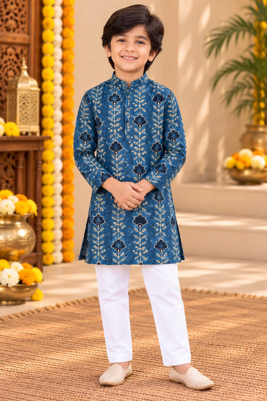Boy The Midnight Lotus Festive Pajama Set