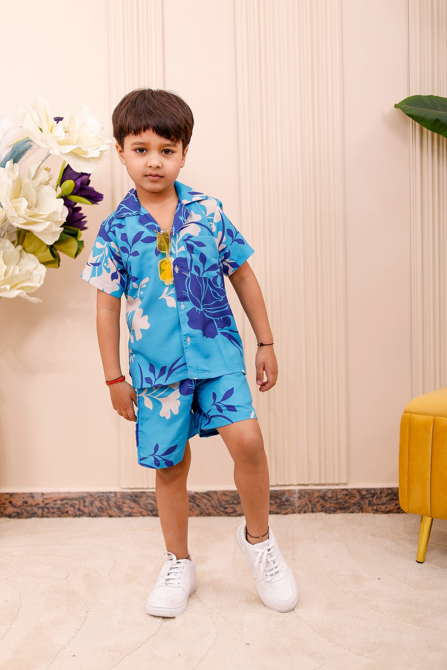 Stylish Ocean Bloom Co-Ord Set for Kids – Perfect for Weddings and Birthdays